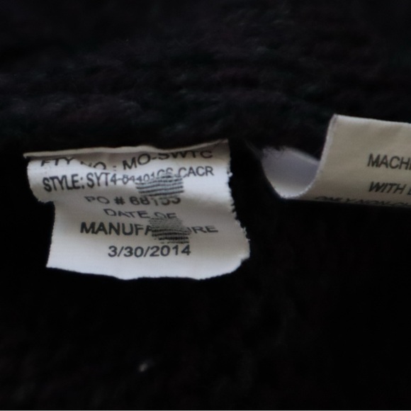 Trash Nouveau Shawl Neck Sweater L Men’s Cable Heavy Knit Pullover Cotton Blend - Picture 6 of 9